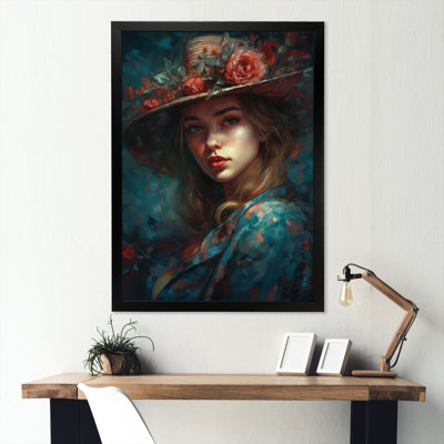 «Woman In Vintage Hat II», reproduction sur toile