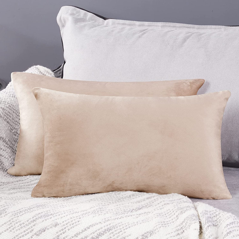 Cushion Cover, 31cm H x 51cm W x 1cm D, Beige