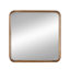 Miroir carré avec cadre en bois