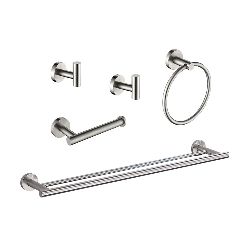 Ensemble de support à serviettes 5 pièces, Nickel