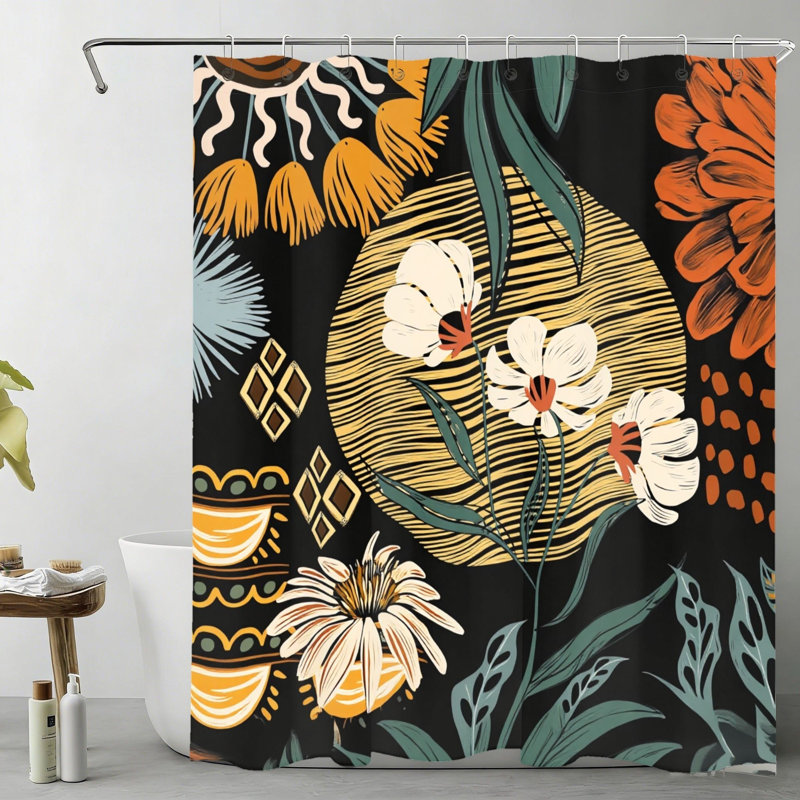 Rideau de douche Boho 72 pi 72 po