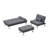 Upholstered 61.42 " L-Shaped Sofa Bed