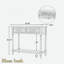 Console étroite Farmhouse avec 2 tiroirs et tablette inférieure-119639349