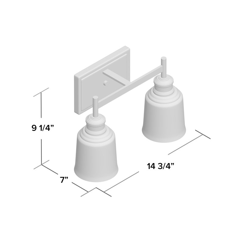 Alayanna 2 - Light Dimmable Vanity Light, Matte Black