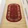 Ottohome Non-Slip Traditional Area Rug For Living Room, Hallway, Entryway Rug, Dark Red
