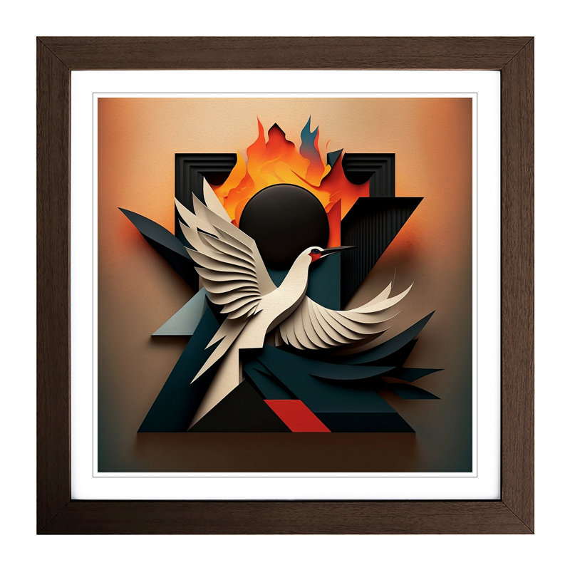 Phoenix Suprematism No.1 - Framed Print