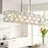 Lustre rectangulaire en cristal 8 lumières
