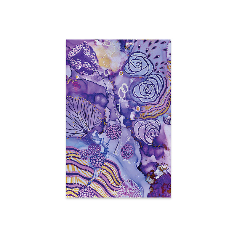 «Purple Reign» sur peinture plastique / acrylique