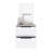 Eter Small Nightstand with 2 Spacious Drawers and Metal Handles, Modern Bedside Storage Cabinet