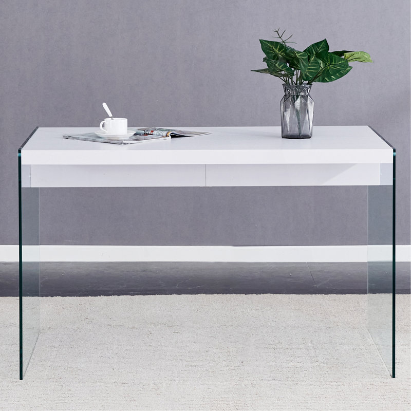 The Top Of The Coffee Table Is Made Of MDF And Stickers, And The Sides Are Clear Tempered Glass. The Design Is Simple And Elegant, And The Structure Is Strong.