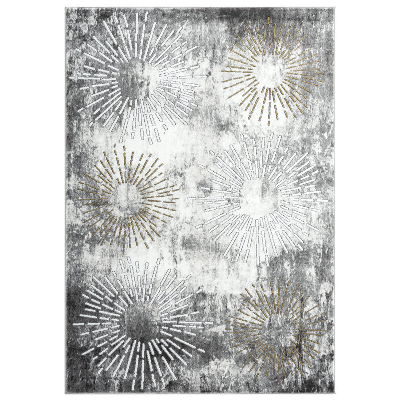 Abstract Indoor Rug, Rectangle 5'3" x 7'6"