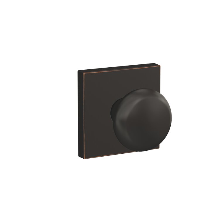 Bowery Double Dummy Knob with Collins Trim