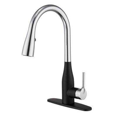 Robinet de cuisine à poignée simple rétractable