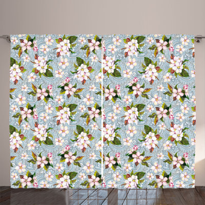 Semi Sheer Curtain Pair