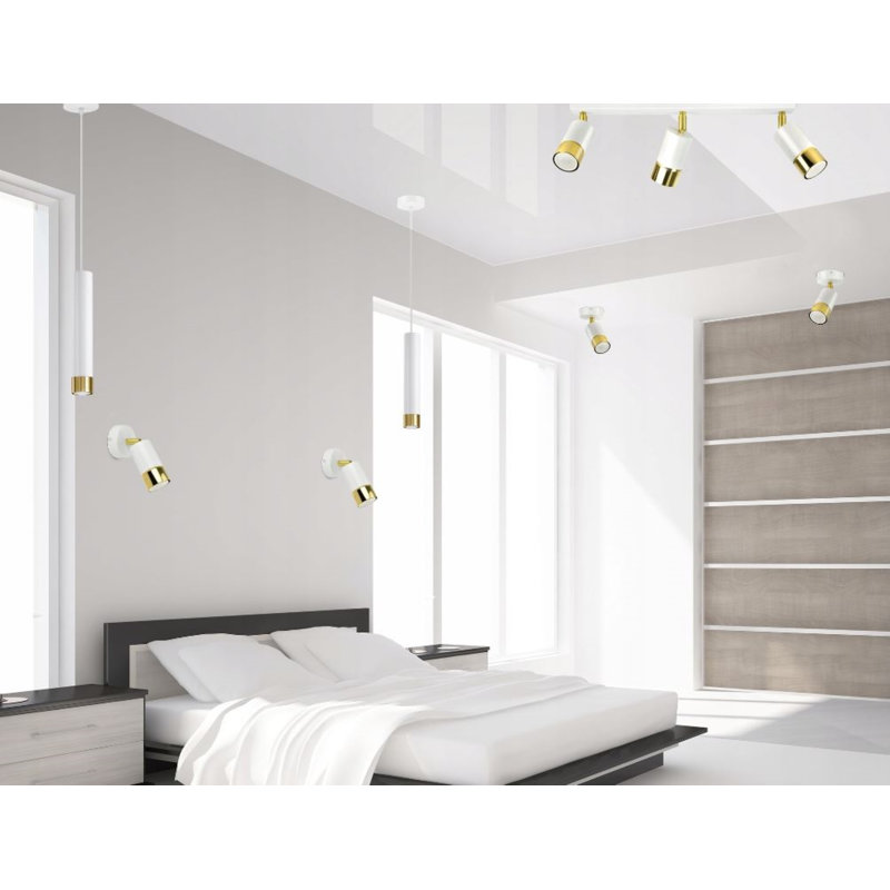 Aleshea Spotlight, White/Gold