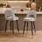 AriaHome 25" Upholstered Swivel Counter Stool with Low Back and Metal Footrest (Set of 2)-2129825487-2129825486