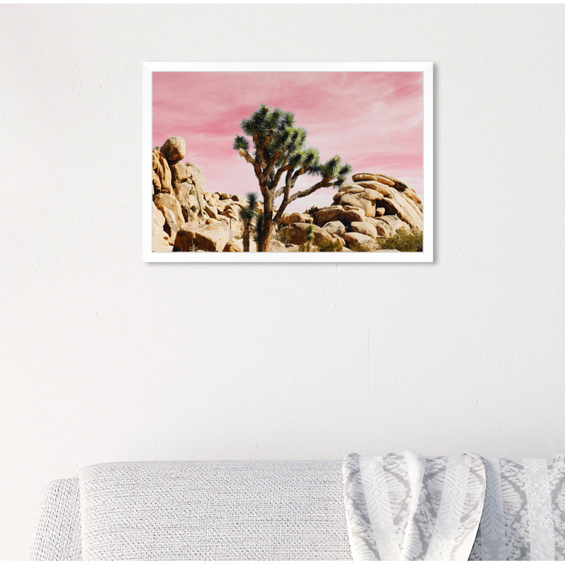 « joshua tree rose », impression, H 12 po x l 17 po x P 0,5 po, Cadre photo
