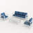 5 - Person Outdoor Seating Group With Cushions-1276198638