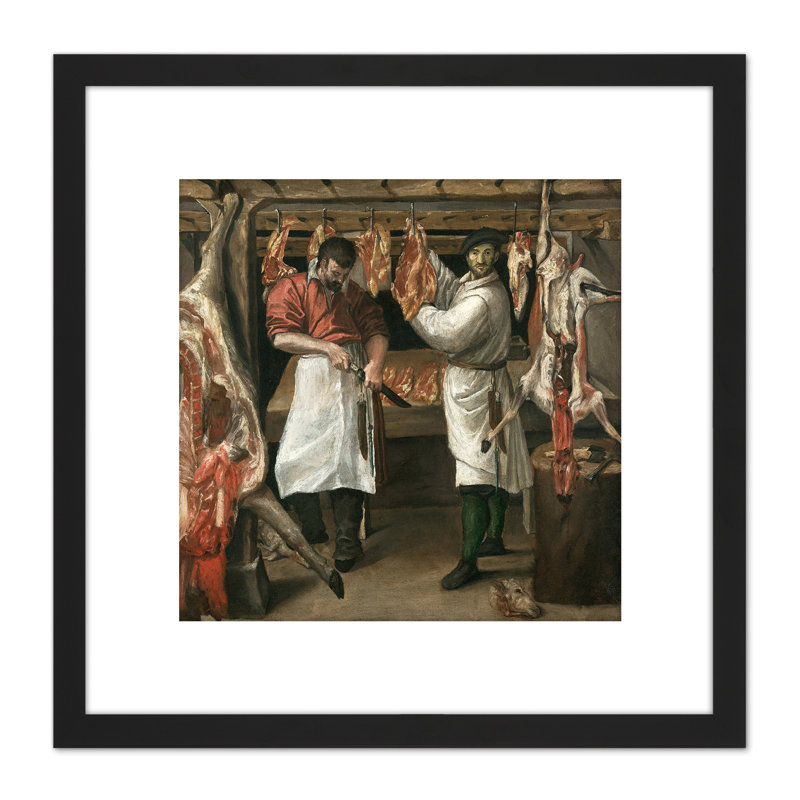 Annibale Carracci The Butchers Shop - Single Picture Frame Painting
