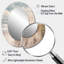 Miroir mural ovale blanc-1247932946