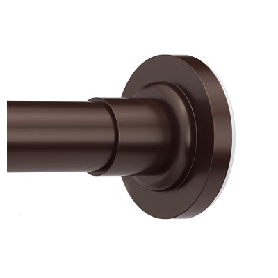 48cm Straight Shower Curtain Pole & Hook Set