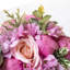 10" Artificial Pink Roses Wedding Bouquet 