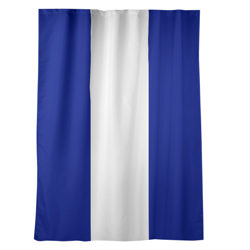 Mississippi Rebellion Sateen Room Darkening Curtain Single Panel, "Blue White"