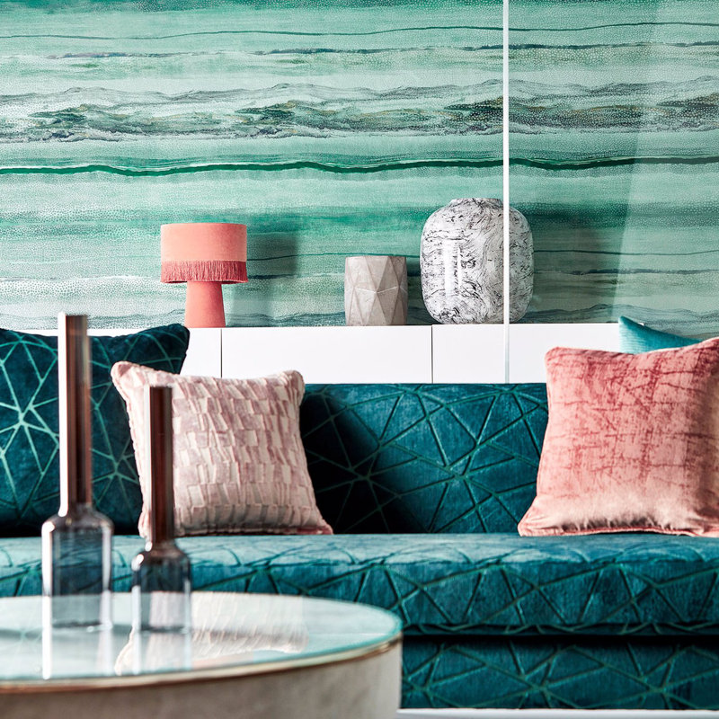Vitruvius Wallpaper, Chrysocolla/Apatite