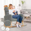Chaise berçante Wasilewski de 28 po de largeur pour chambre de bébé avec pieds en bois massif-109483534