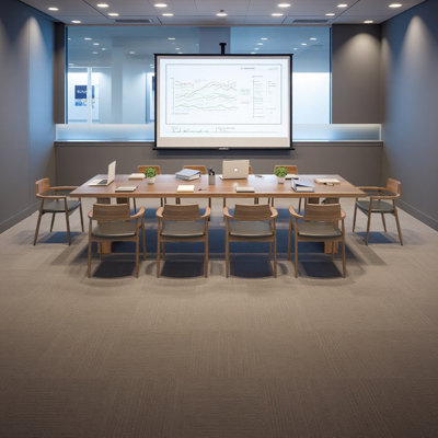 Solid wood multi-functional conference table