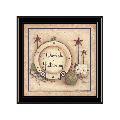 Décoration murale encadrée «Cherish Y simple» pour le salon et la maison par Mary Ann June