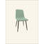 Ensemble de table de salle à manger rond en panneau de fibres à densité moyenne pour 4 personnes, table de salle à manger en panneau de fibres à densité moyenne facile à nettoyer avec pieds en métal durables, chaise rembourrée en lin pour 4 personnes