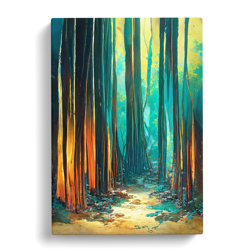 Forest Painting No.1 Abstract - Wrapped Canvas, 50cm H x 35cm W x 3cm D