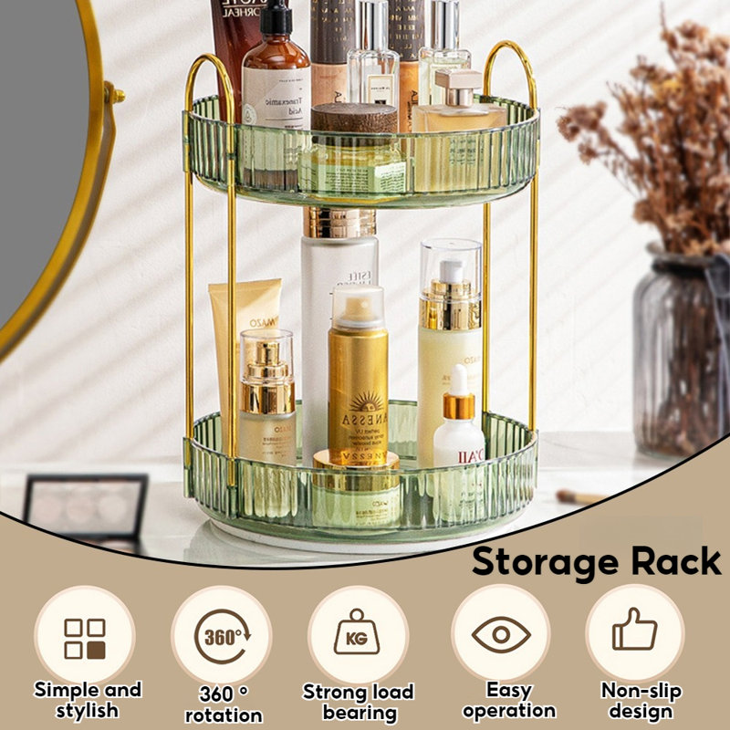 Rangement pour salle de bain 3 niveaux, Doré
