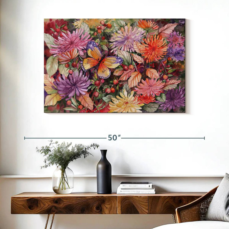 Harnek papillon et dahlia