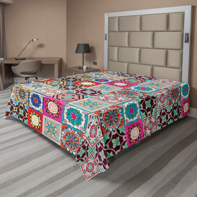 Ambesonne Top Flat Sheet Royal