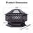 28Inch 33Inch Hexagonal Outdoor Wood Burning Fire Pit-1027566840