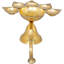 Lampe rituelle indienne faite à la main de 3 po Aarti Diya 3 po pour puja, méditation et décoration spirituelle
