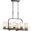 Lustre suspendu 6 lumières Ossafa