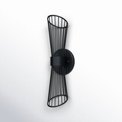 Gazania Single Light Steel Dimmable LED Wallchiere