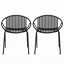 Chaises empilables d'extérieur pour patio-1853012106
