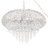 18.75"W Bevers 5-Light Large Silver Statement Chandelier with Cascading Crystals