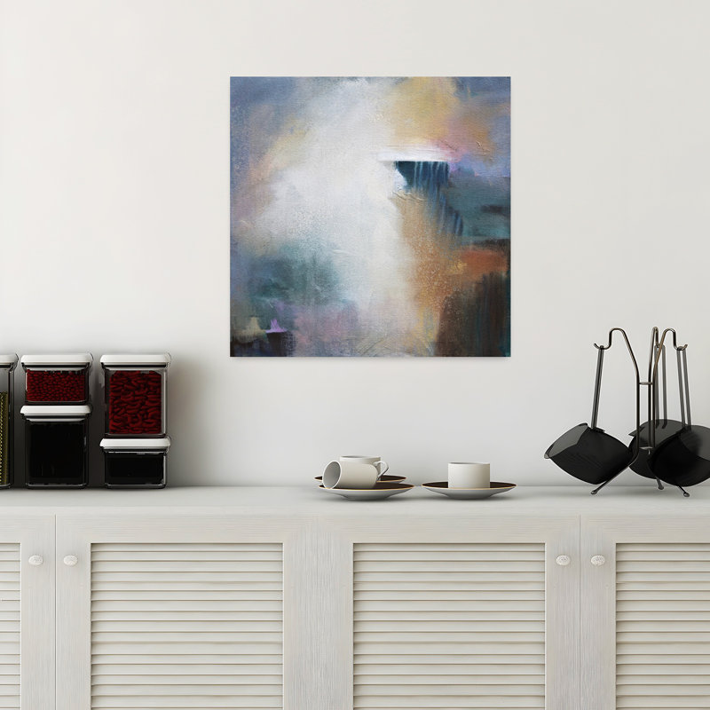 Art abstrait contemporain First Light, H 18 po x l 18 po