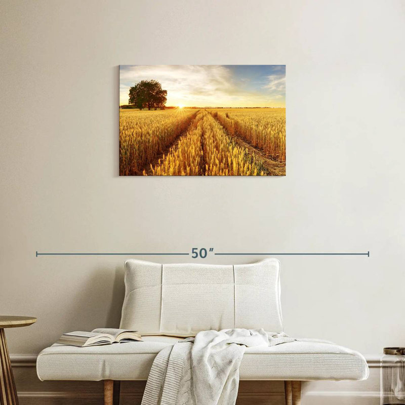 Harnek Golden Wheat Fields, 20" H x 30" W