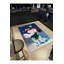 Tapis décoratif moderne à motif de fleurs pastel dans un vase-1026624353