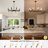 8-Light Black - Gold Dimmable Chandelier