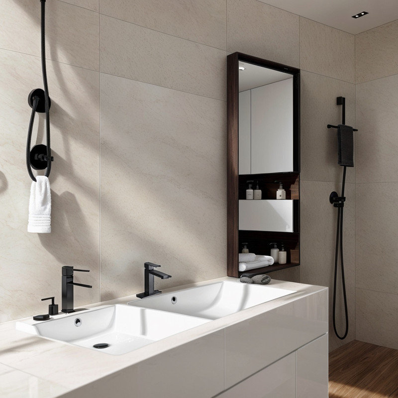 Single-handle Bathroom Faucet, Matte Black