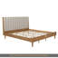 Très grand lit en bois avec tête de lit tapissier de style piano, lit en bois avec cadre de lit renforcé, blé-1309766429