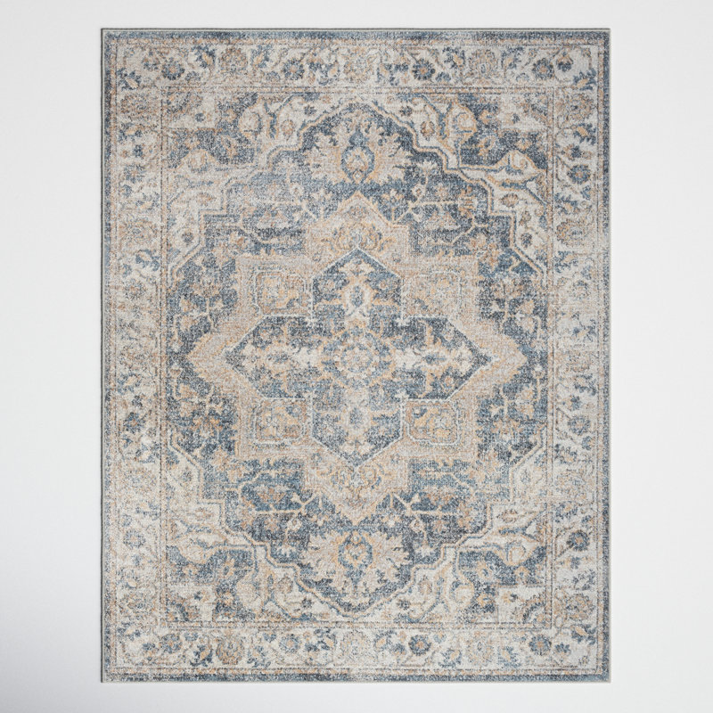 Labounty Washable Oriental Indoor Rug, Rectangle 7'10" x 10'