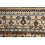 Tapis brun / gris en laine noué à la main de conception unique des années 1950 de 4 pi 9 po x 8 pi 6 po
